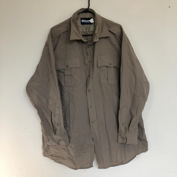 Other Other - Vintage Collared Button/Zip Long Sleeve Work Jacket